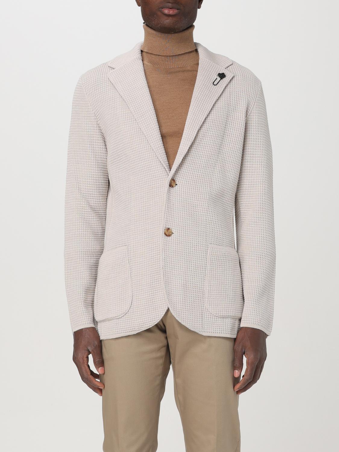 Lardini Jacket Men Color Beige In Beige
