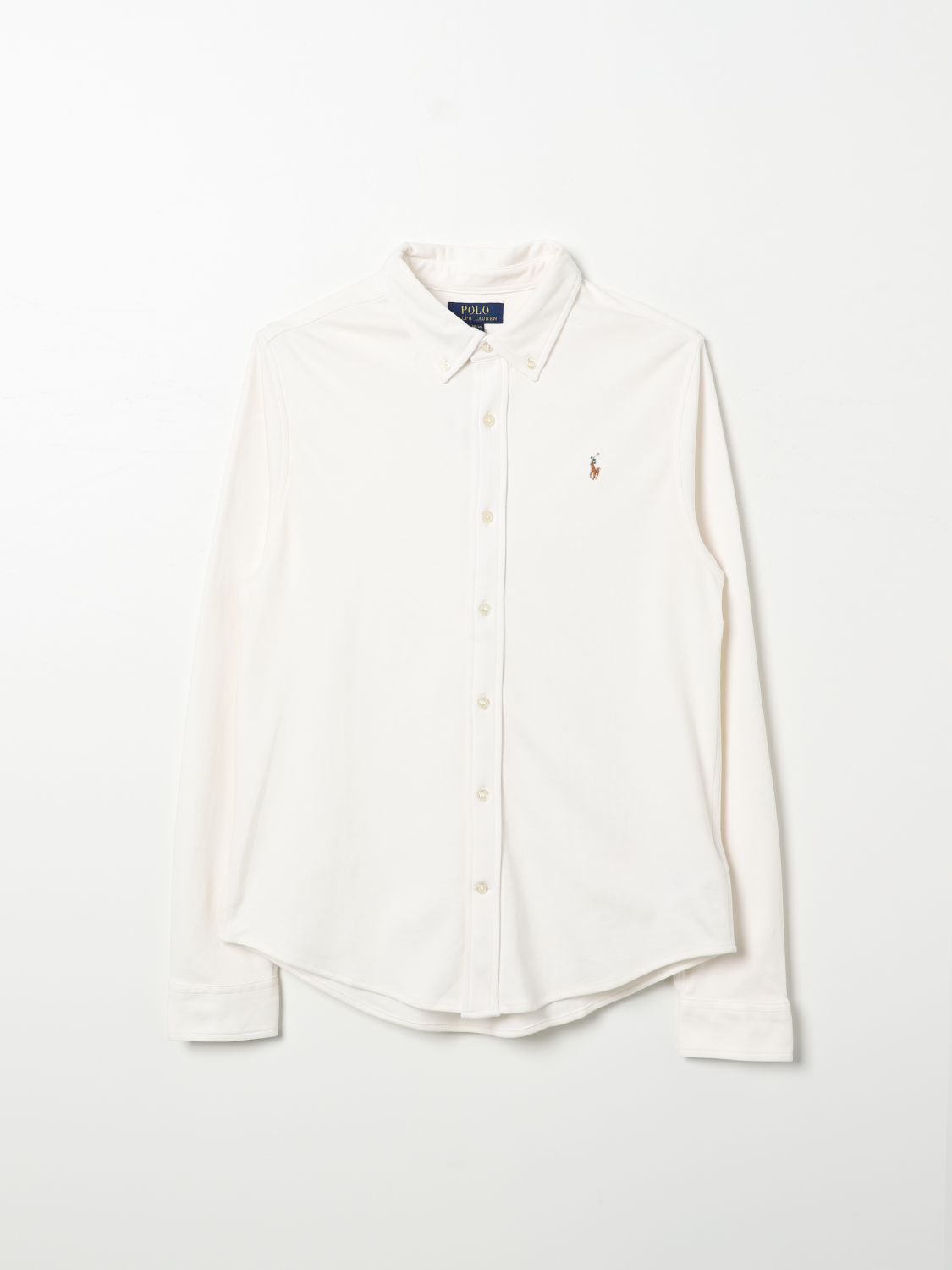 Shop Polo Ralph Lauren Shirt  Kids Color White In Weiss