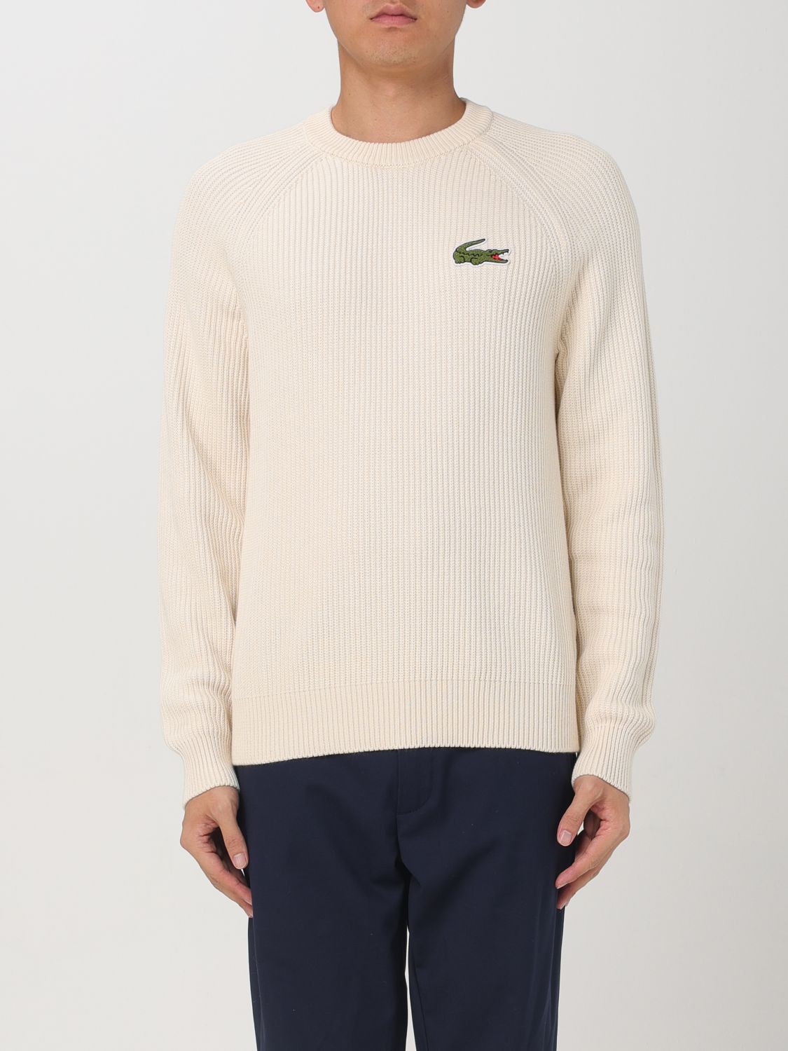 Shop Lacoste Sweater  Men Color White In Weiss