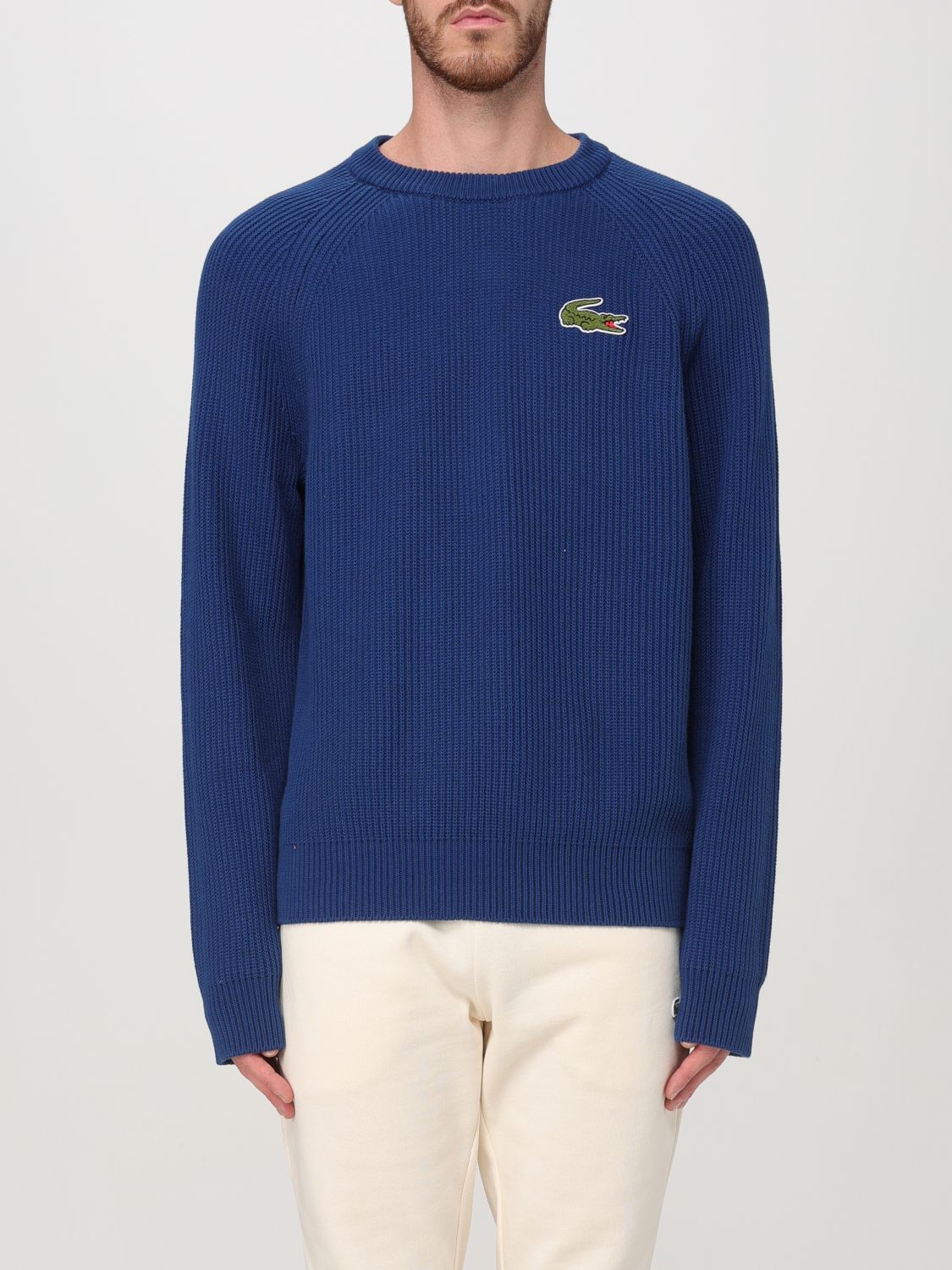 Shop Lacoste Sweater  Men Color Gnawed Blue In Hellblau