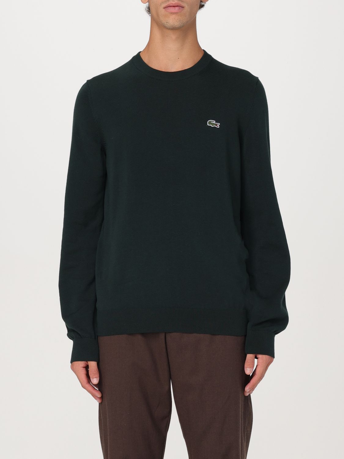 Shop Lacoste Sweater  Men Color Green In Grün