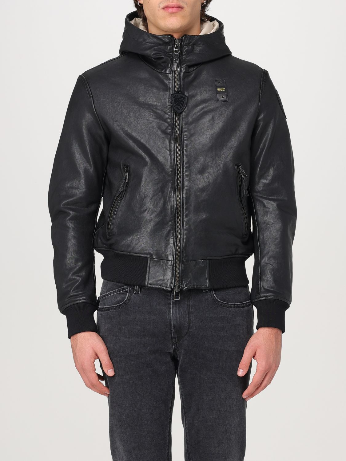 Shop Blauer Jacket  Men Color Black In Schwarz