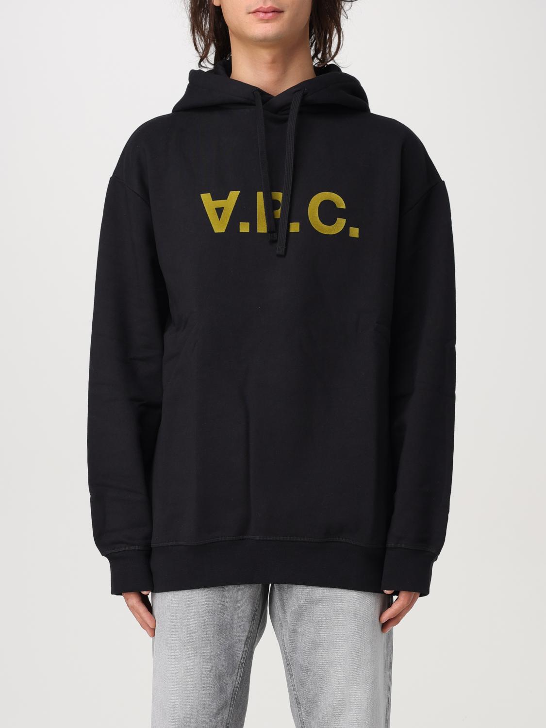 Shop Apc Sweatshirt A.p.c. Men Color Black In Schwarz