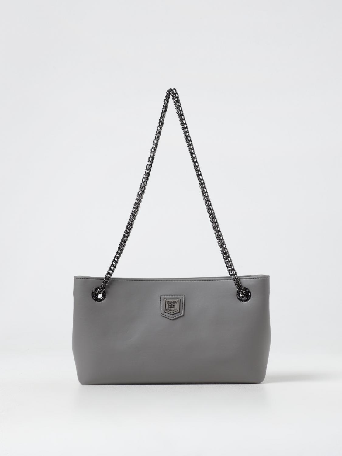 Elisabetta Franchi Shoulder Bag Woman Color Grey In Grey
