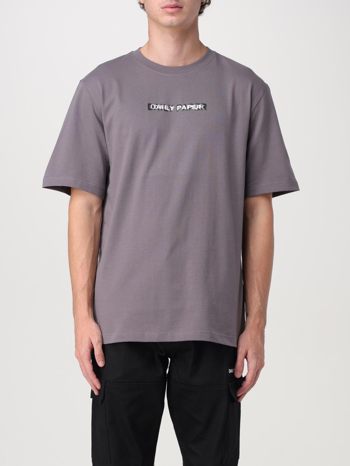 Shop Daily Paper T-shirt  Men Color Grey In Grau