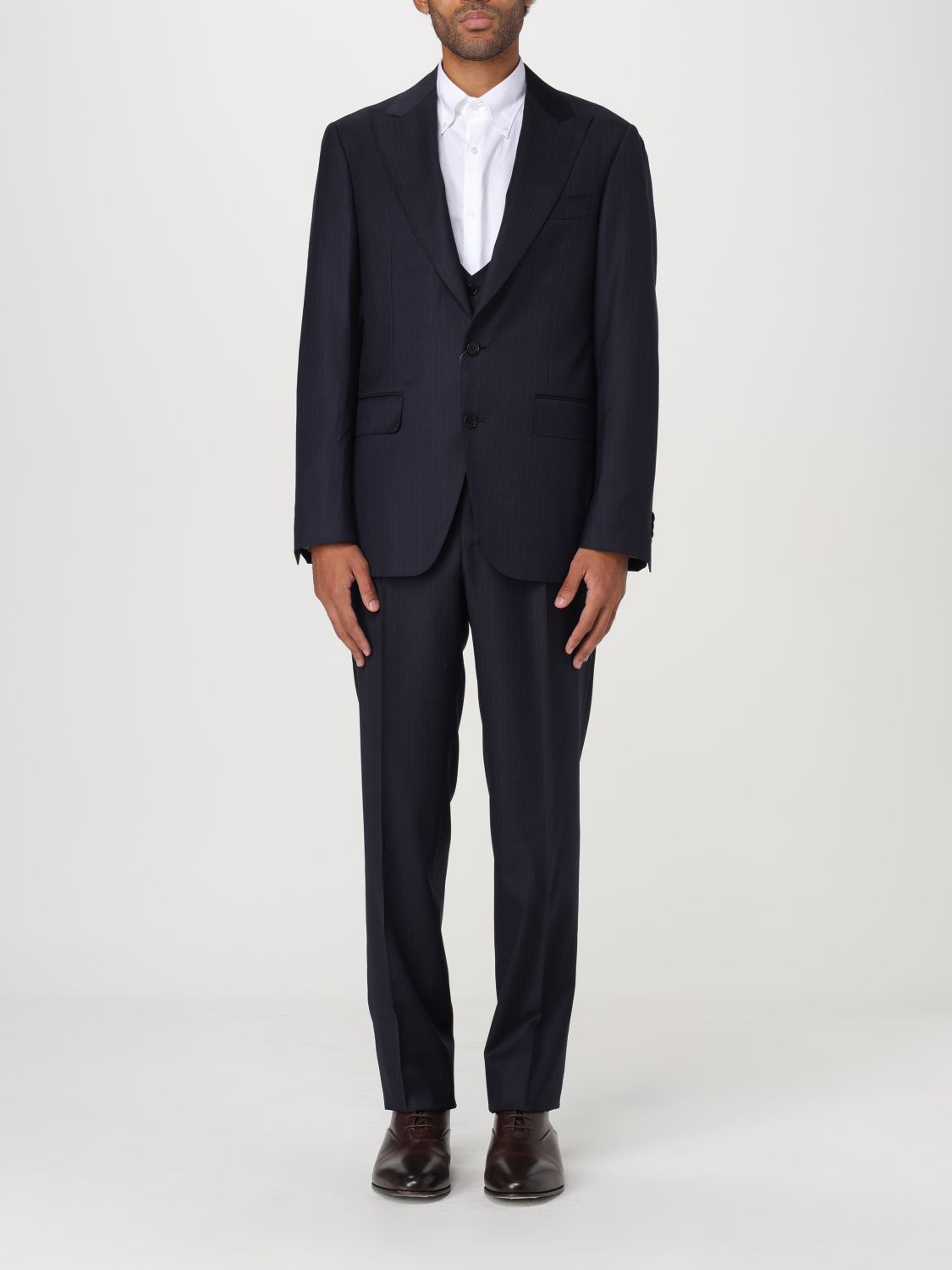 Shop Canali Suit  Men Color Black In Schwarz