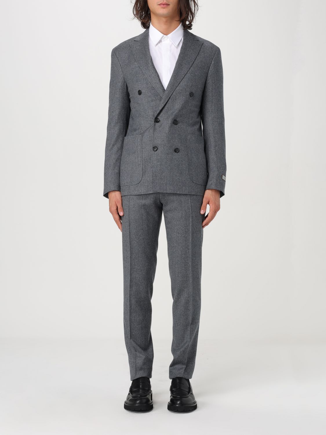 Shop Canali Suit  Men Color Mouse Grey