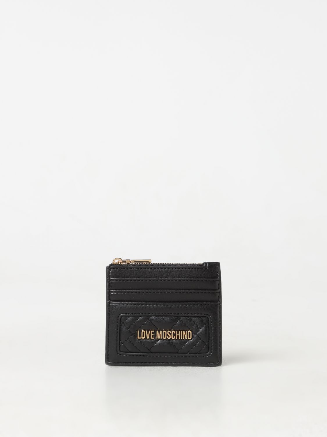 Shop Love Moschino Wallet  Woman Color Black In 黑色