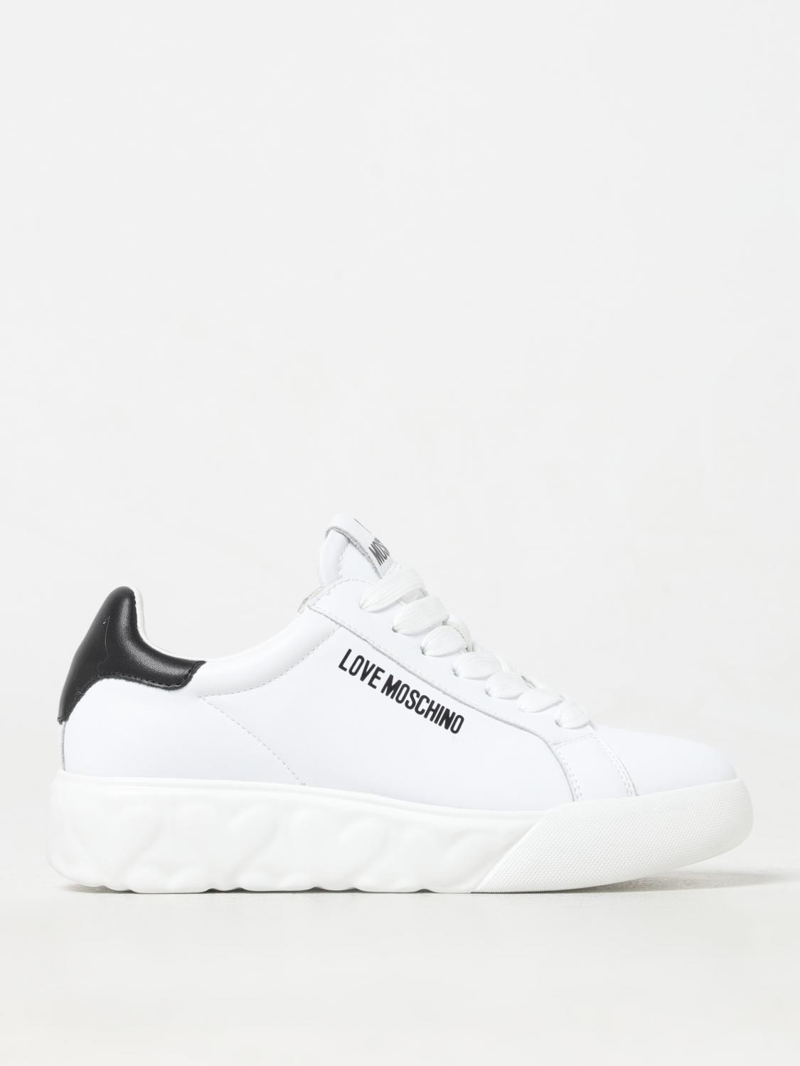 Love Moschino Sneakers  Woman In Weiss