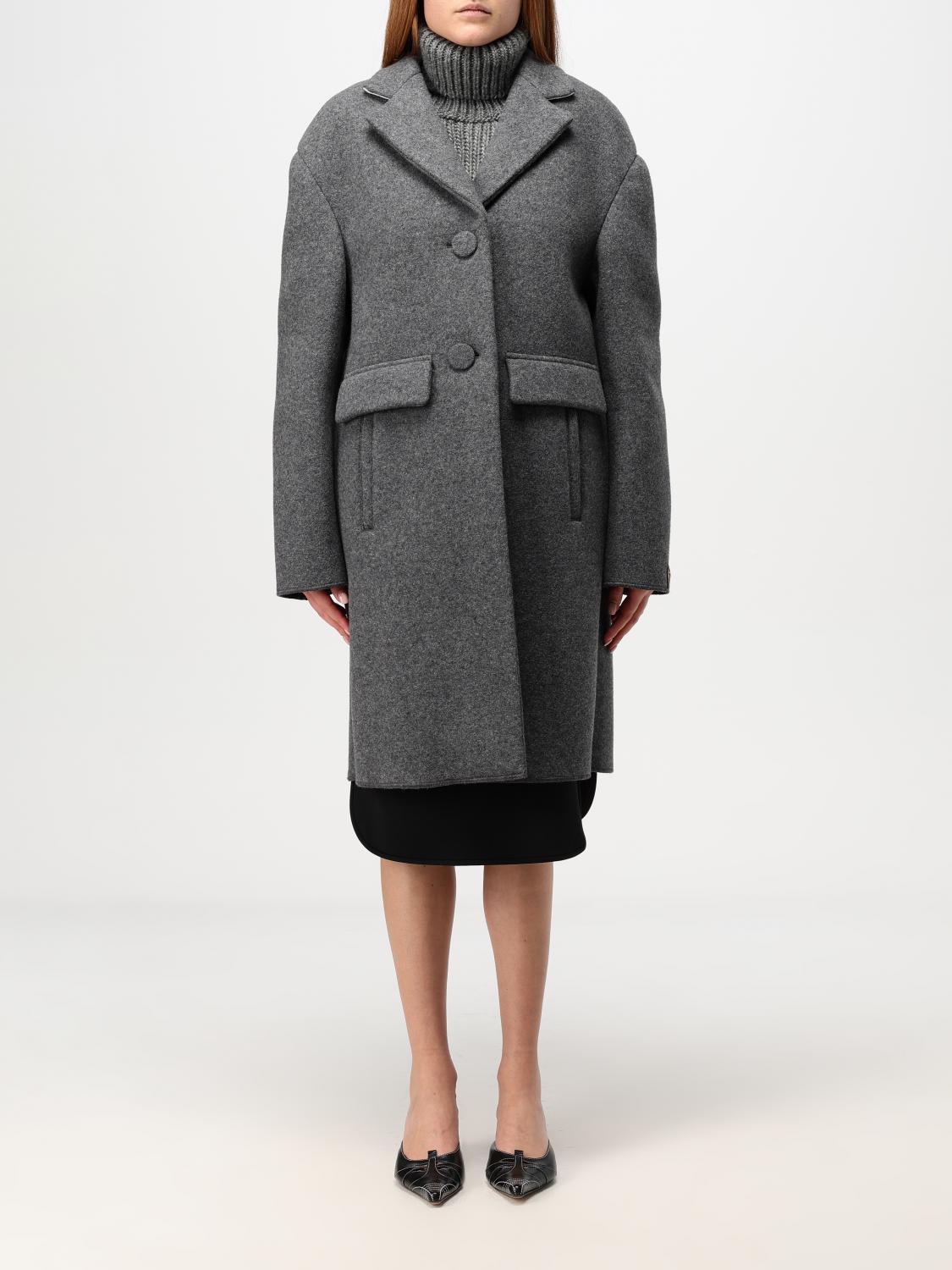 N°21 Coat N° 21 Woman Color Grey In Grau