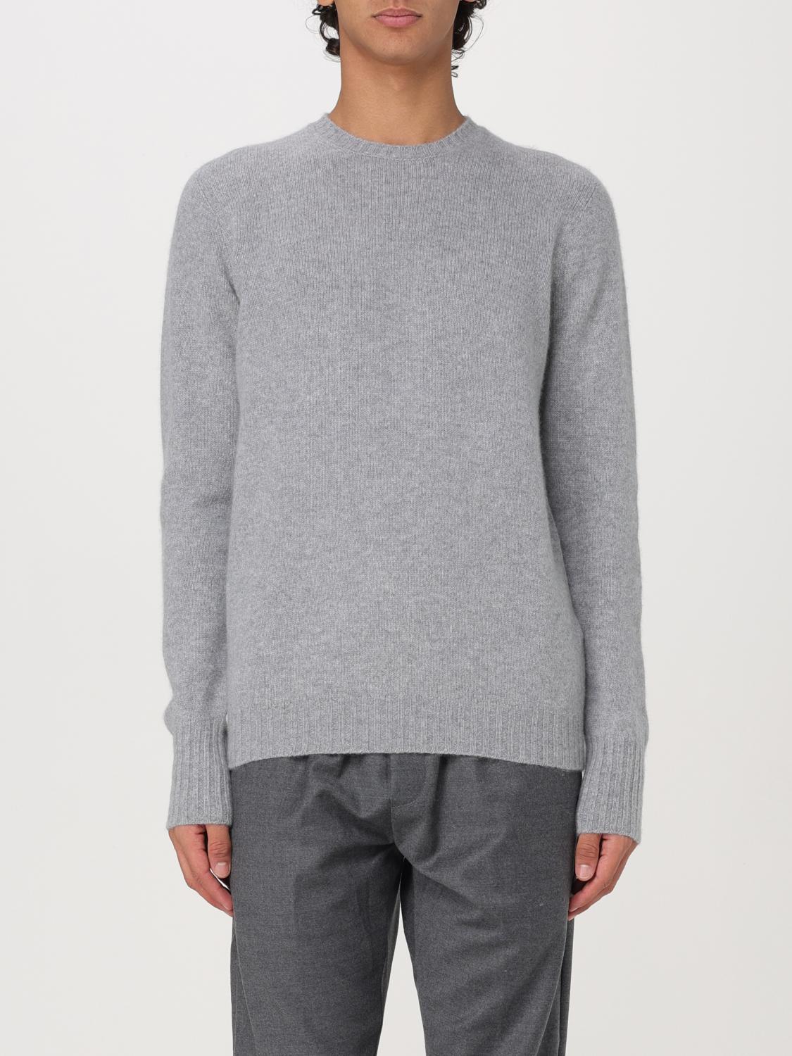 Drumohr Grey Virgin Wool Sweater In Grau