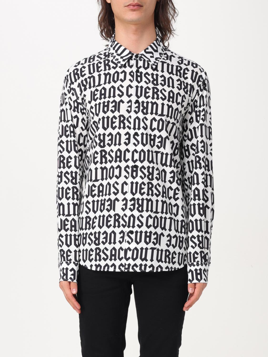 Shop Versace Jeans Couture Shirt Men Color Multicolor In Bunt