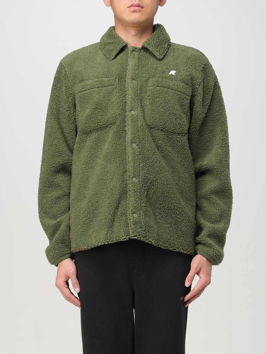 Shop K-way Shirt  Men Color Green In Grün