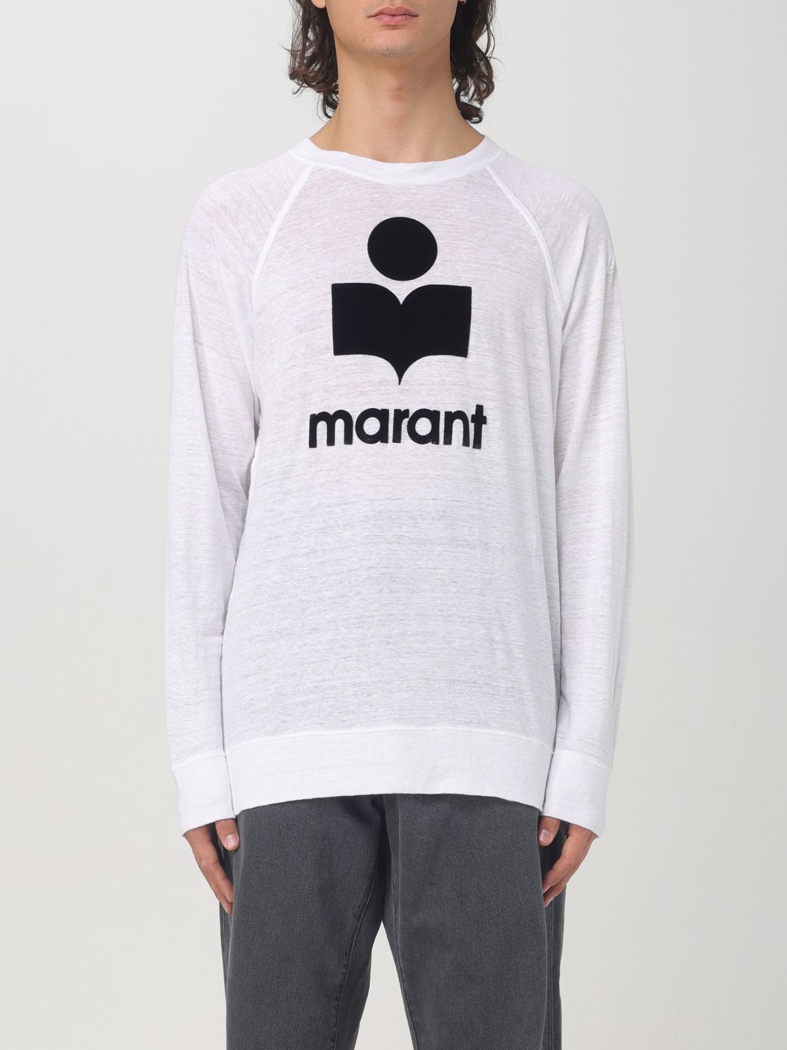 Shop Isabel Marant Sweater  Men Color White In Weiss