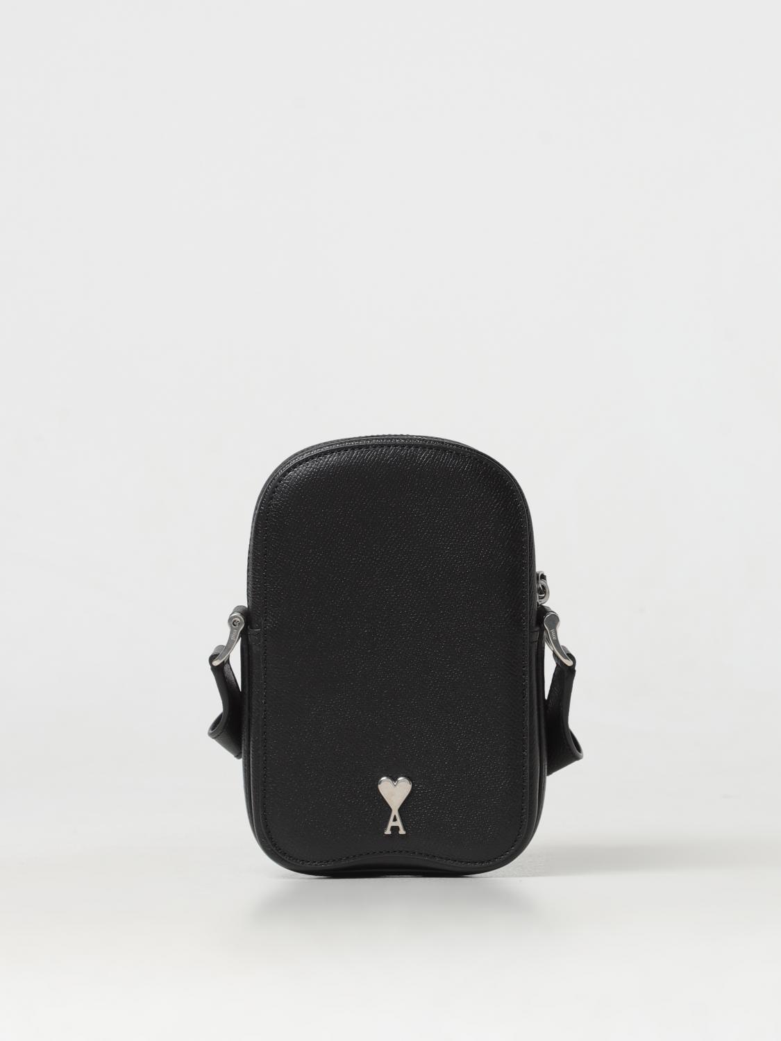Ami Alexandre Mattiussi Paris Paris Vertical Shoulder Bag In Black
