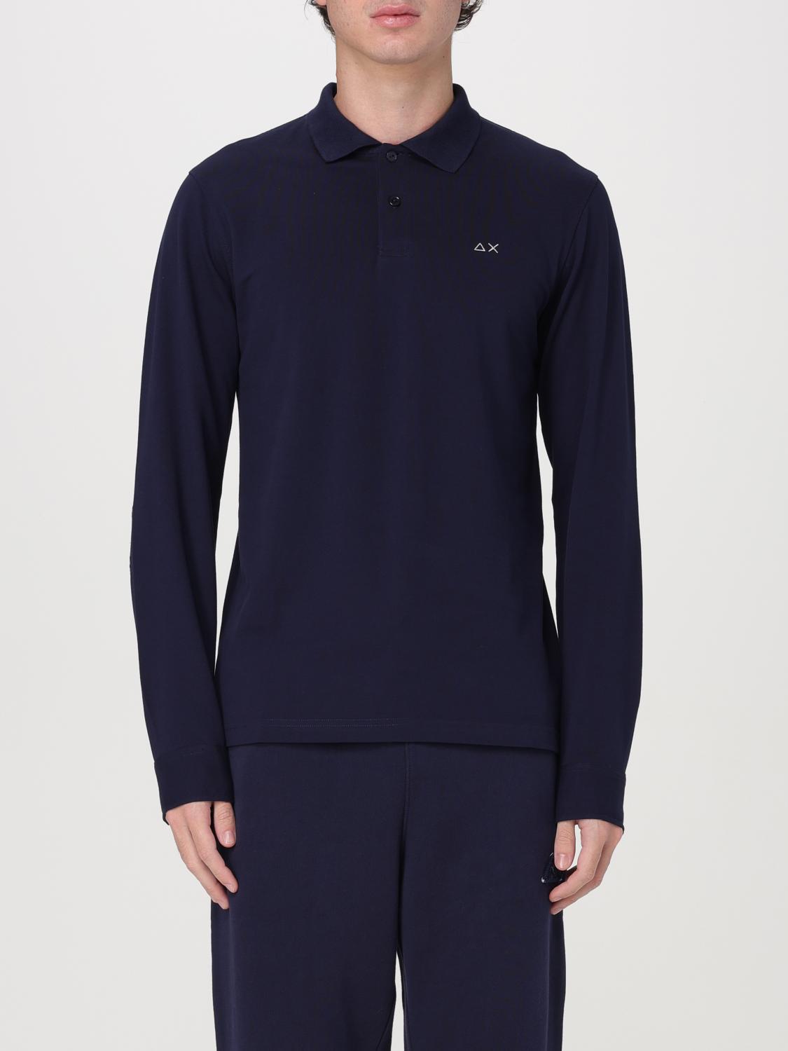 Sun 68 Polo Shirt Men Color Blue In Blau