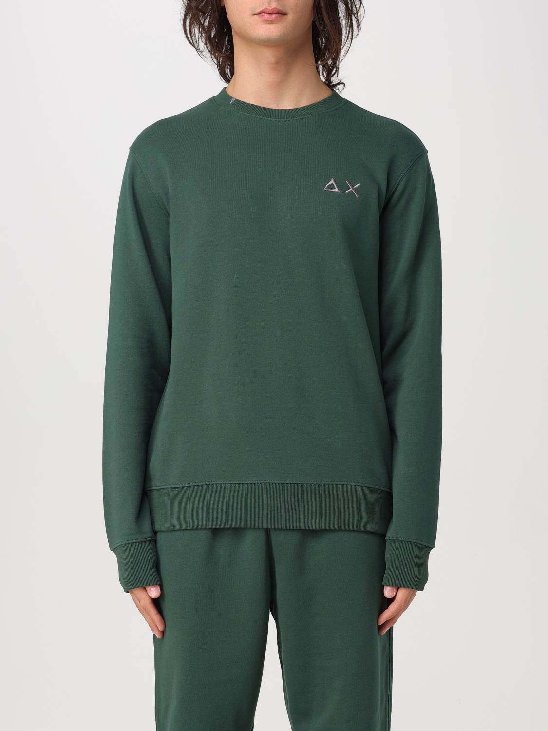 Sun 68 Sweatshirt Men Color Green In Grün
