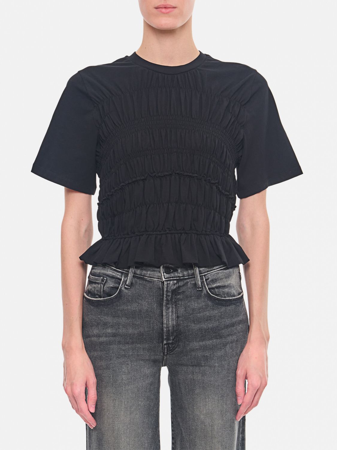 Shop Cecilie Bahnsen Top  Woman Color Black In Schwarz