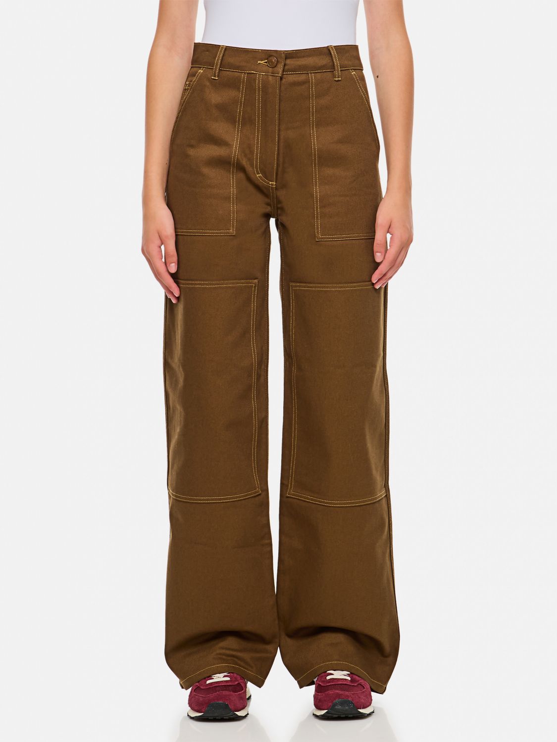 Cecilie Bahnsen Pants  Woman Color Brown In 棕色