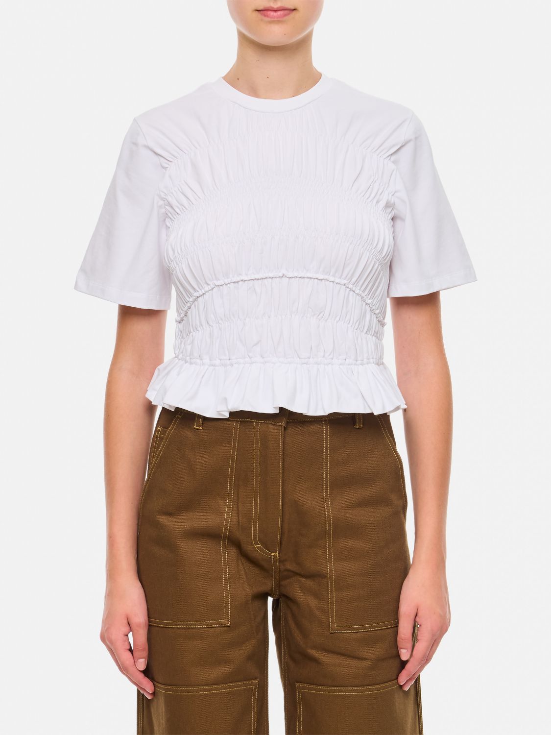 Cecilie Bahnsen Top  Woman Color White In 白色