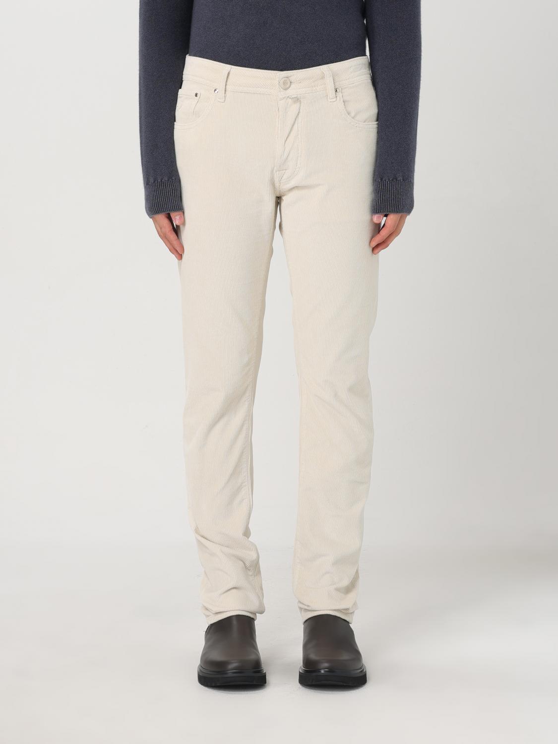 Jacob Cohen Trousers  Men Colour White In Weiss