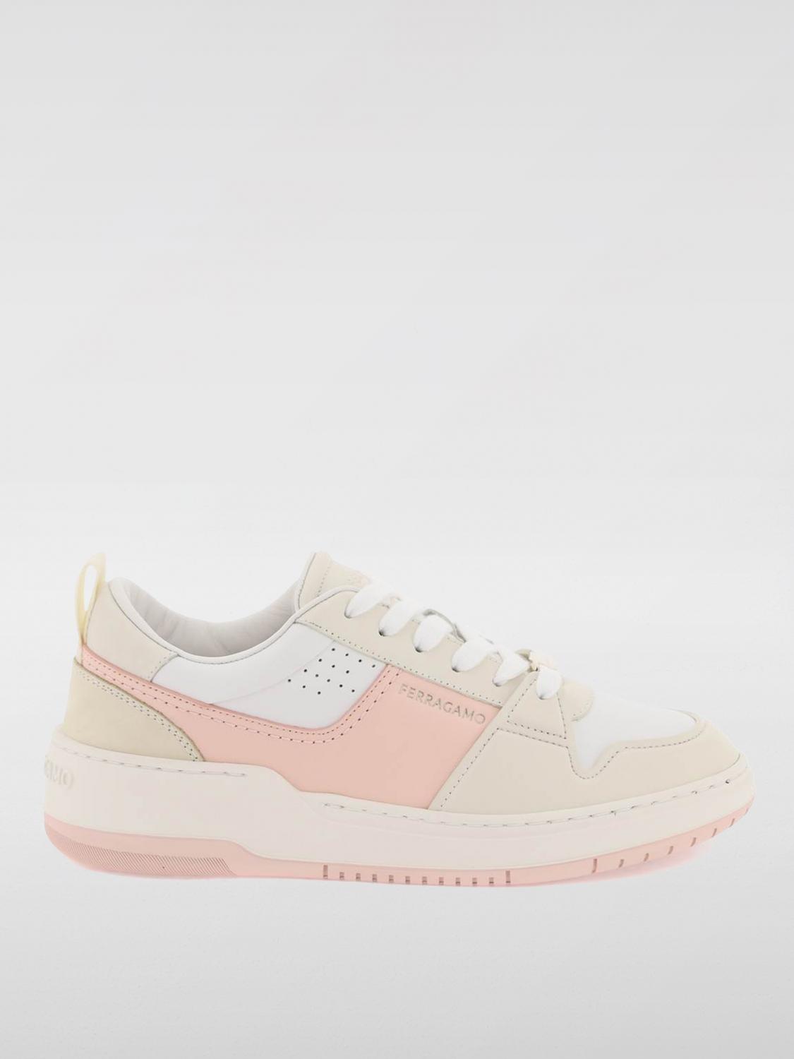 Shop Ferragamo Sneakers  Woman Color Cream