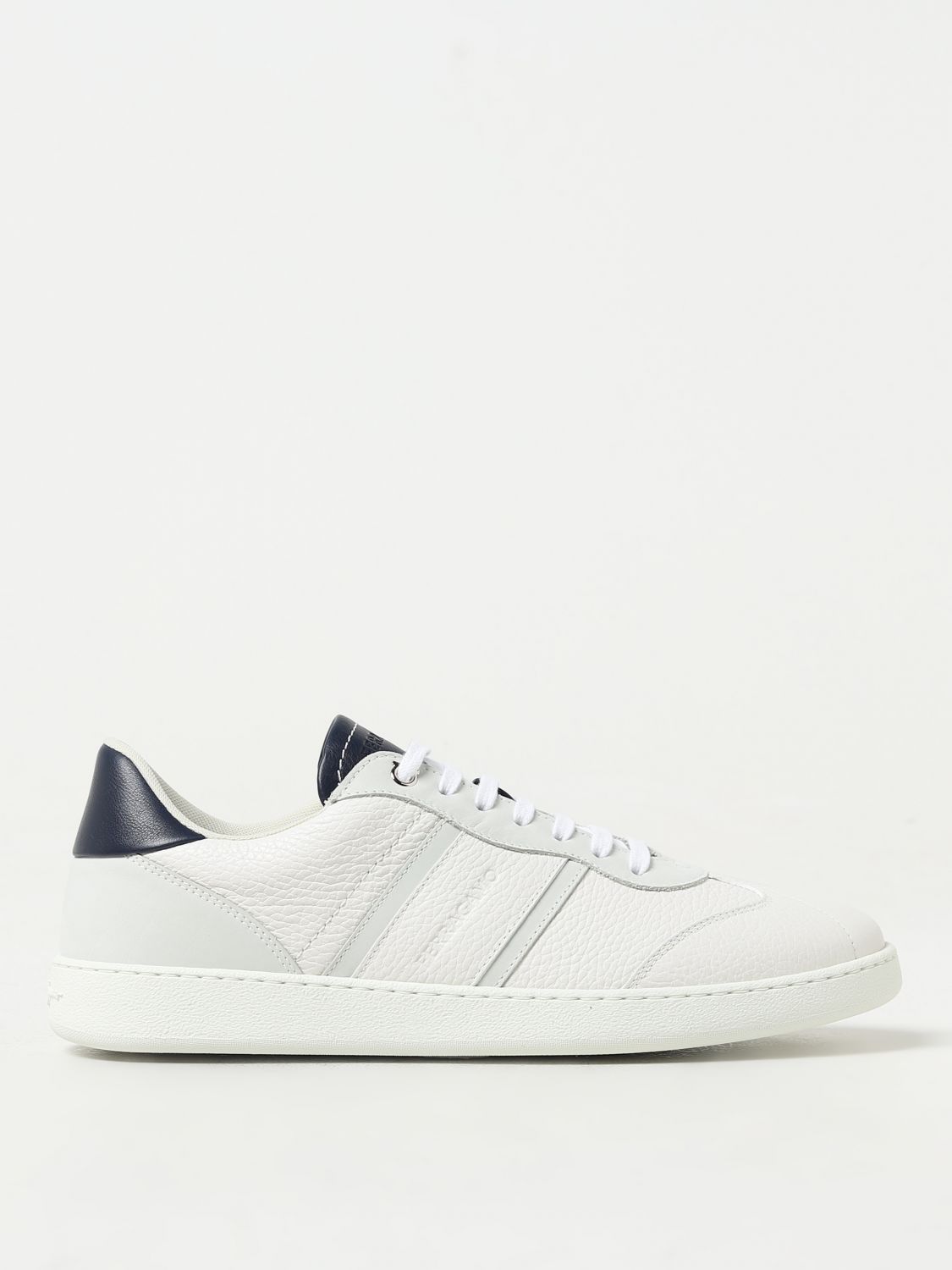 Shop Ferragamo Sneakers  Men Color White In Weiss