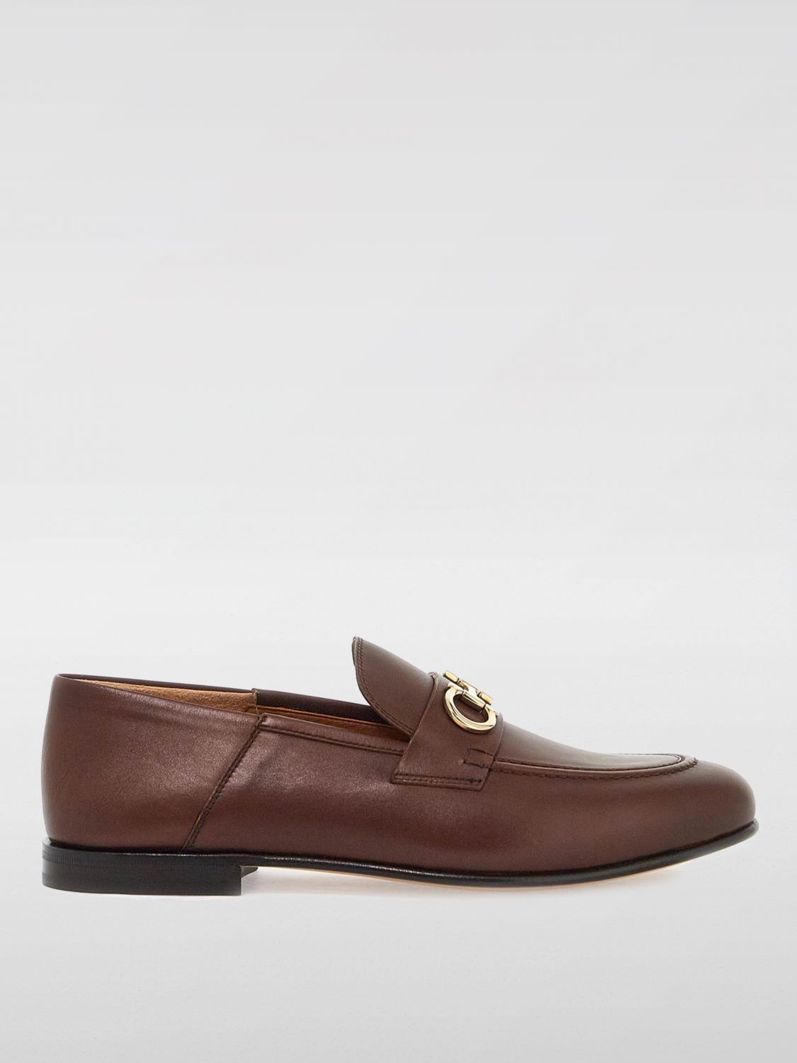 Shop Ferragamo Loafers  Men Color Cocoa In Kakao