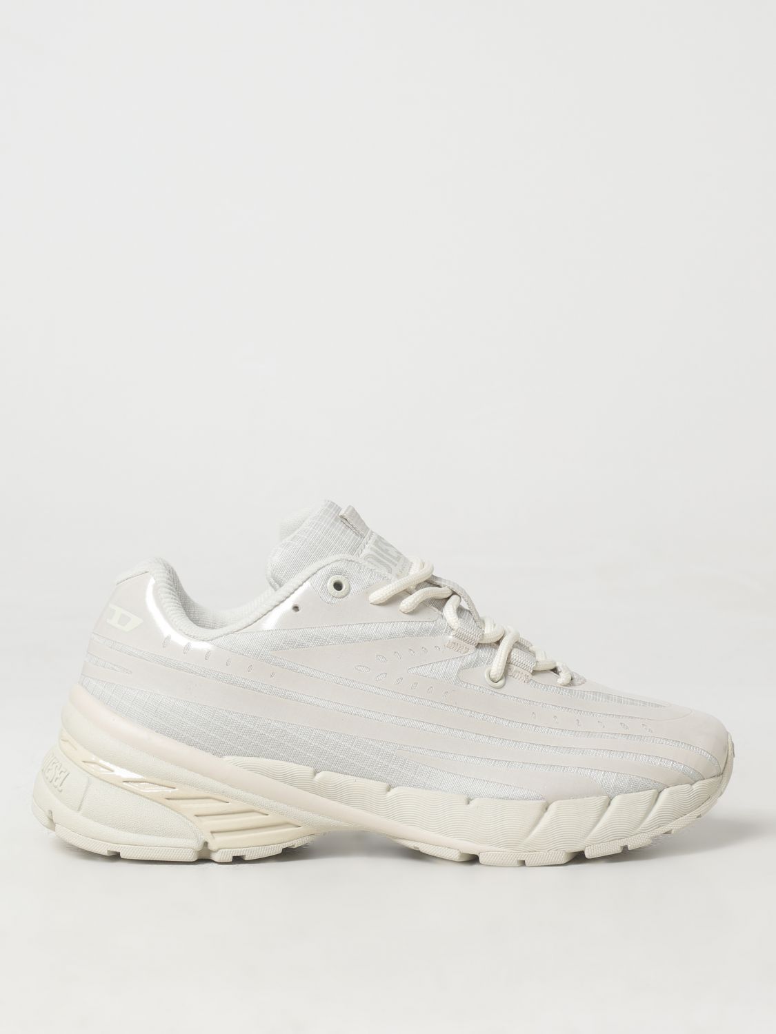 Shop Diesel Sneakers  Woman Color White In Weiss