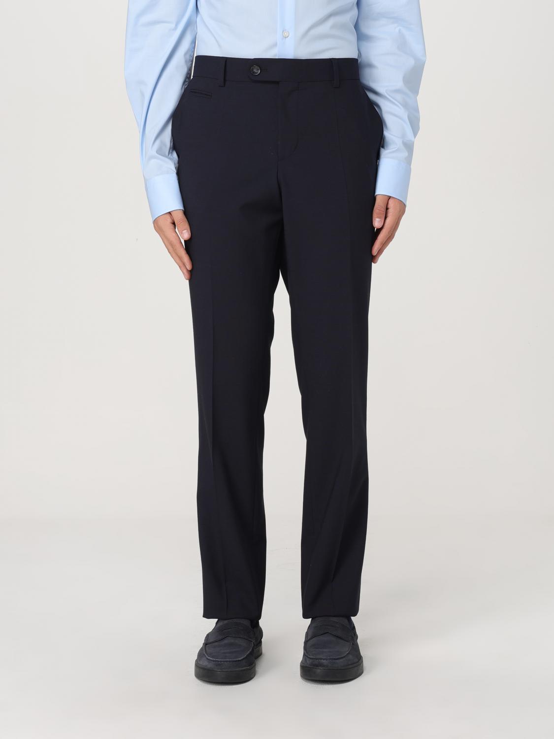 Hugo Boss Pants Boss Men Color Blue In Blau