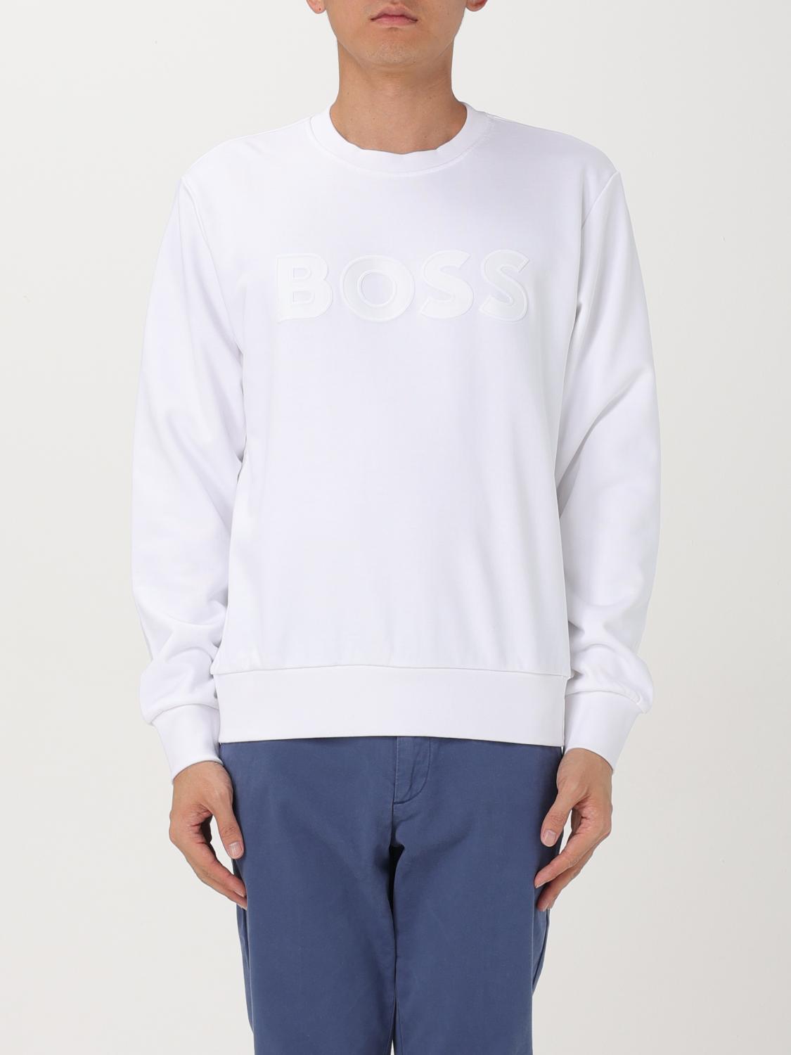 HUGO BOSS SWEATSHIRT BOSS MEN COLOR WHITE G19159001