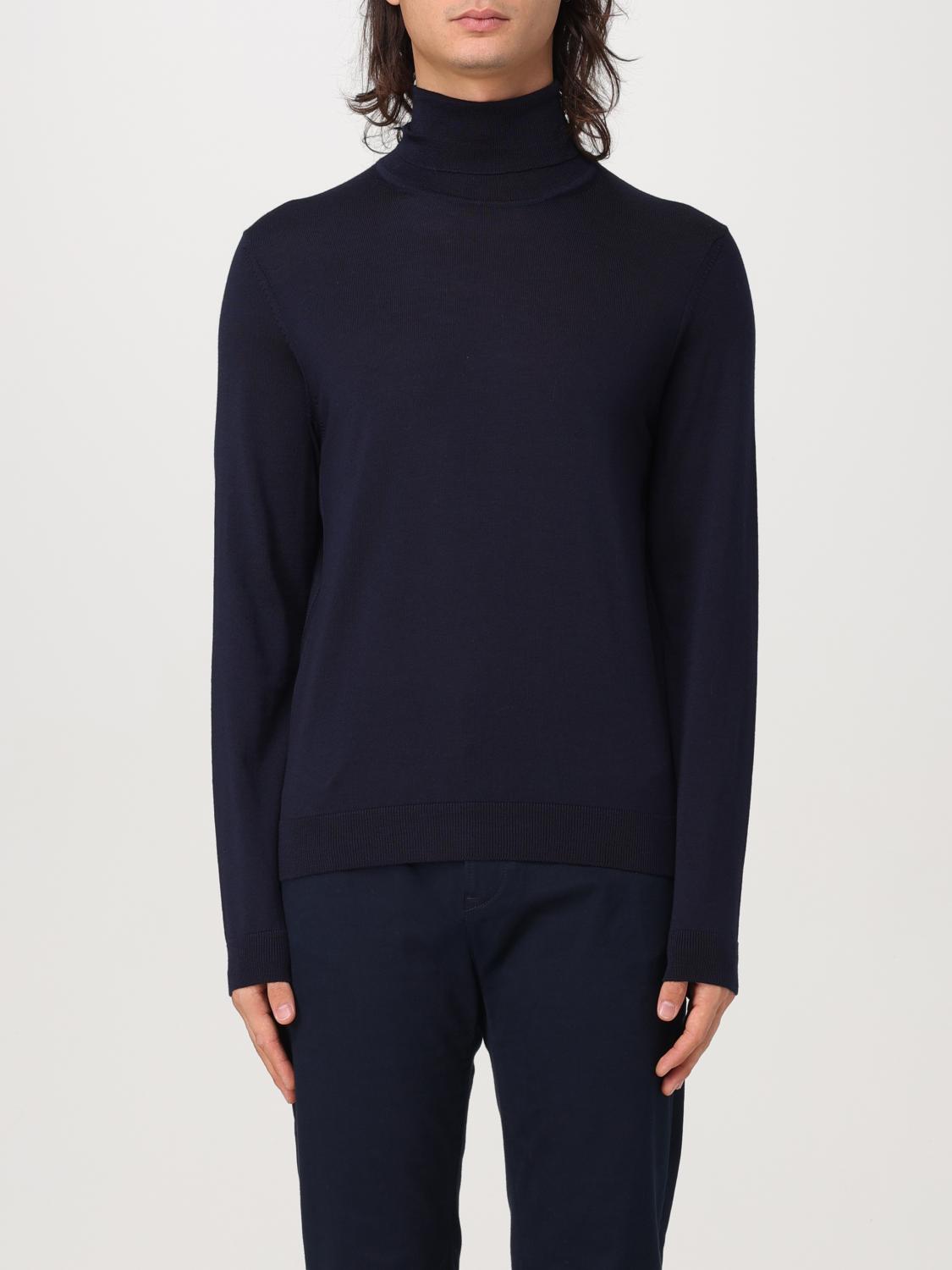 Hugo Boss Sweater Boss Men Color Blue In Blau