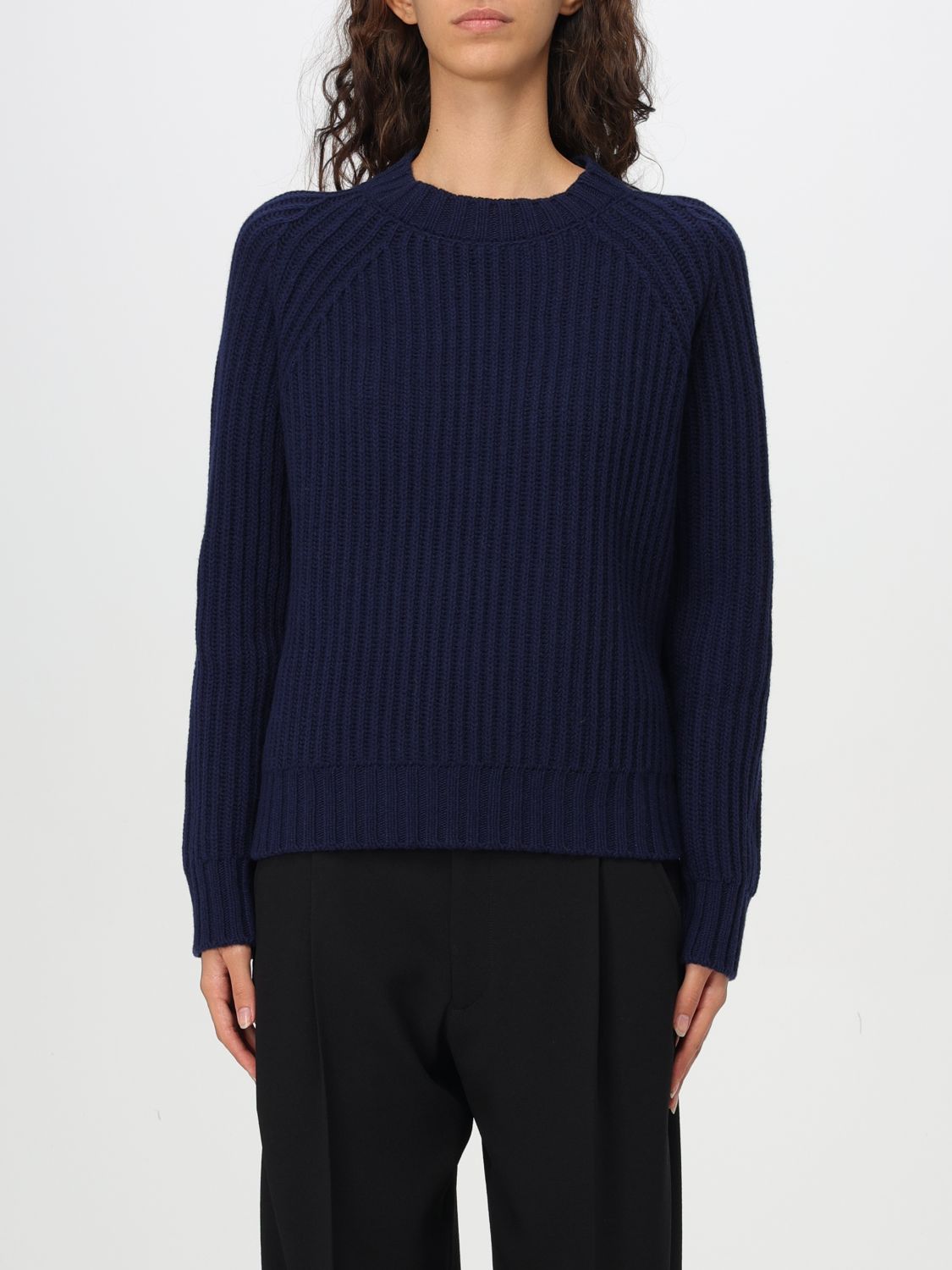 Shop Aspesi Sweater  Woman Color Blue In Blau