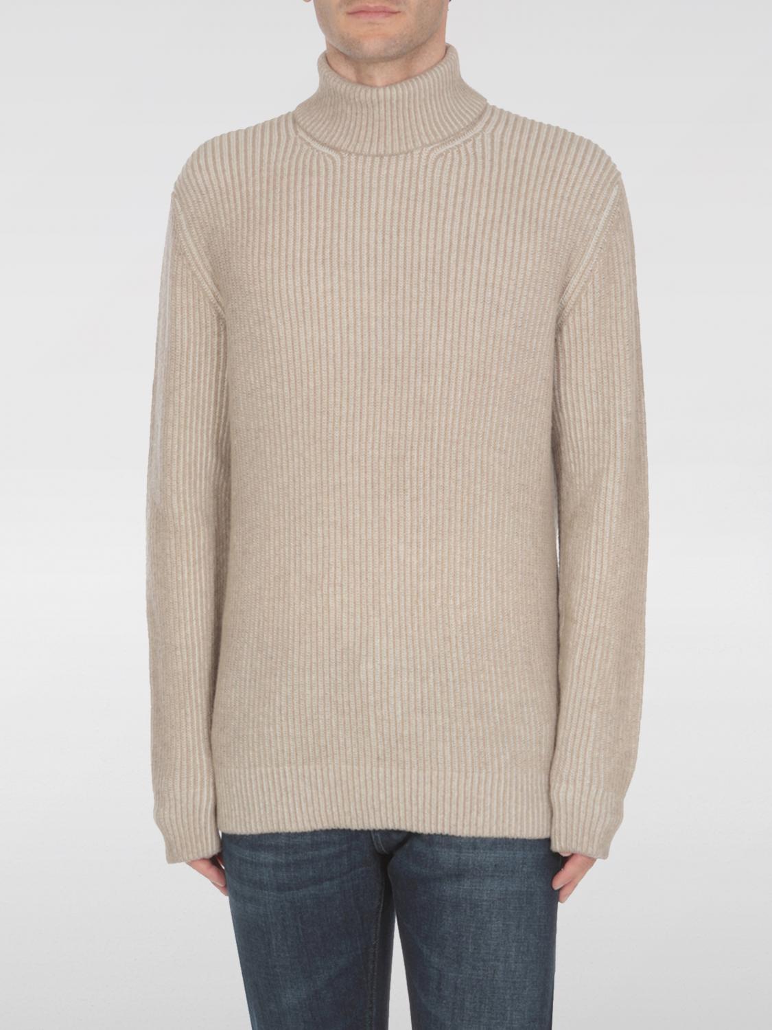 Shop Tagliatore Sweater  Men Color Sand