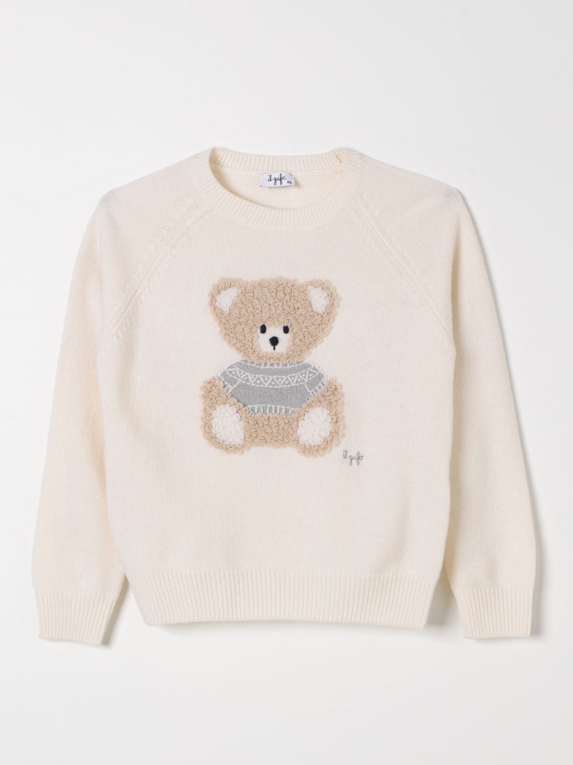 IL GUFO SWEATER IL GUFO KIDS COLOR WHITE G19330001