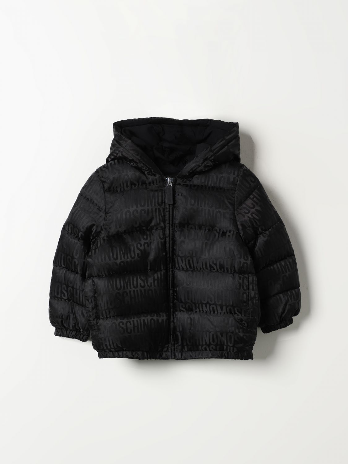 Shop Moschino Coats  Kids Color Black In Schwarz