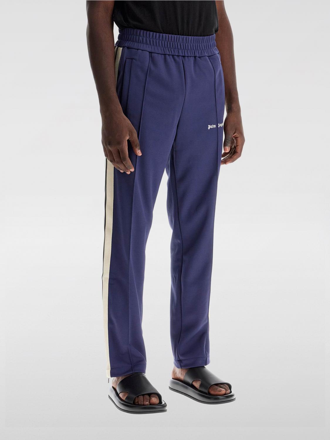 Shop Palm Angels Trousers  Men In Navy