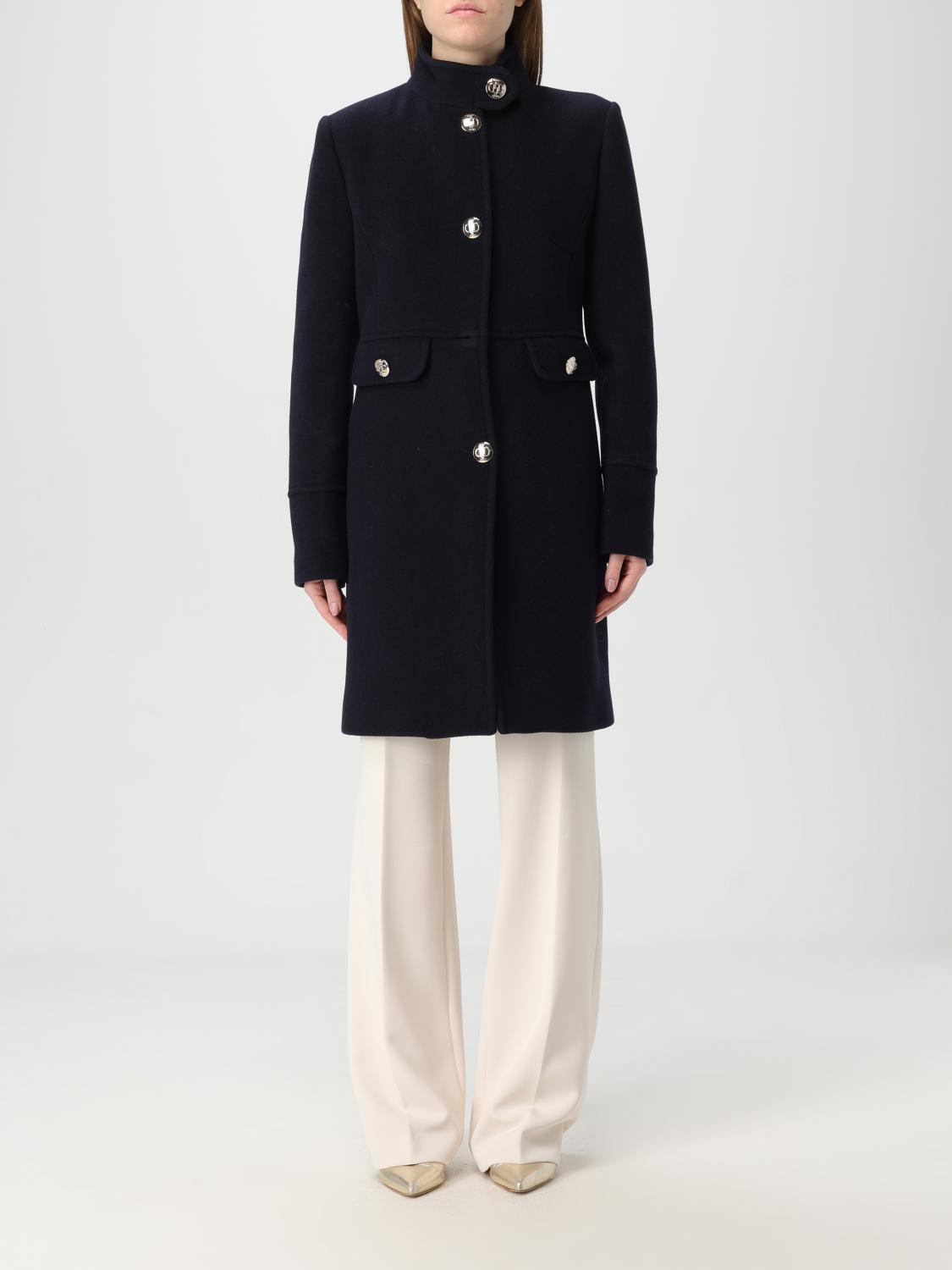 LIU •JO COAT LIU JO WOMAN COLOR BLUE,G19342009