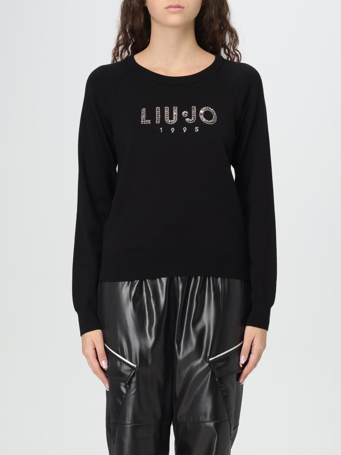 LIU •JO SWEATER LIU JO WOMAN COLOR BLACK,G19359002