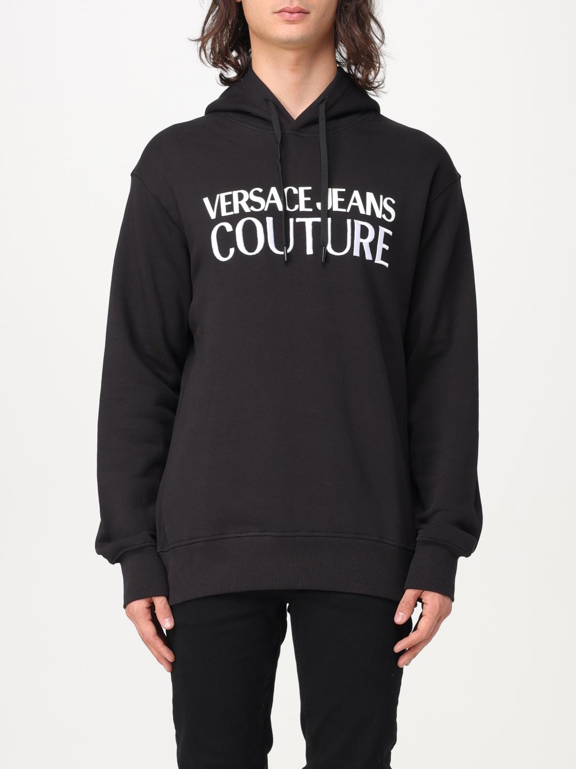 Shop Versace Jeans Couture Sweatshirt  Men Color Black In Schwarz