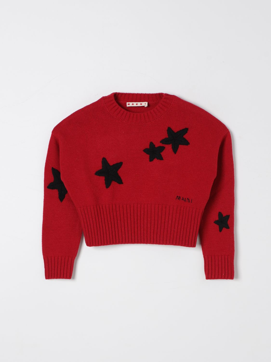 Shop Marni Sweater  Kids Color Red In Rot