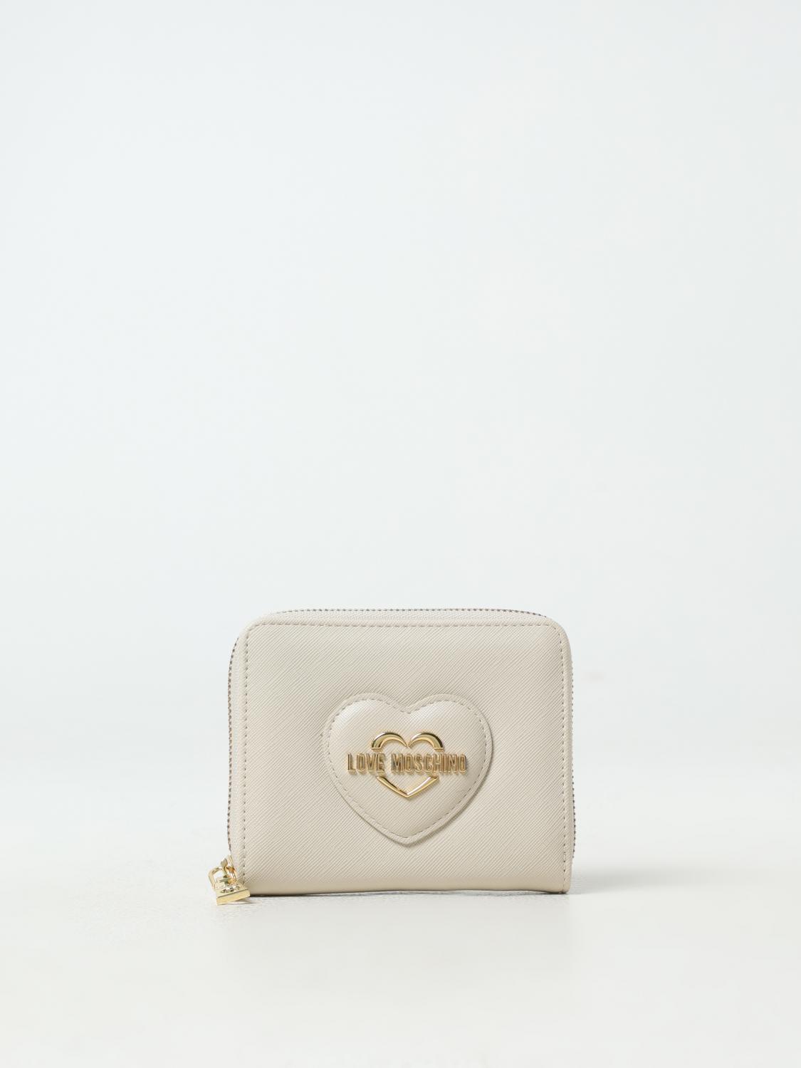 Love Moschino Wallet Woman Color Ivory In 象牙色