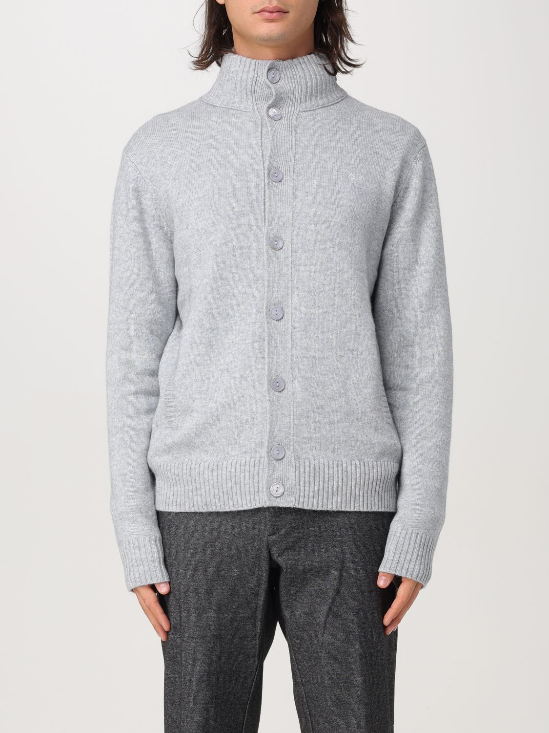 Sun 68 Cardigan  Men Color Grey In Grau