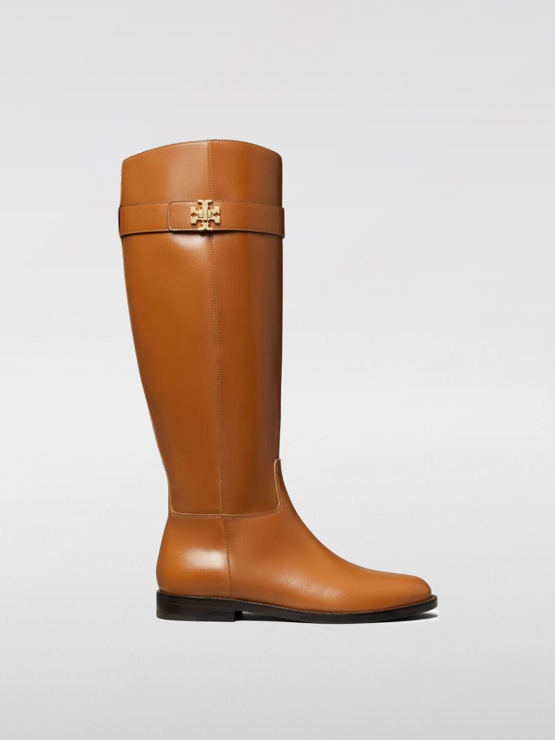 Tory Burch Turn-lock Riding Boot In Camel