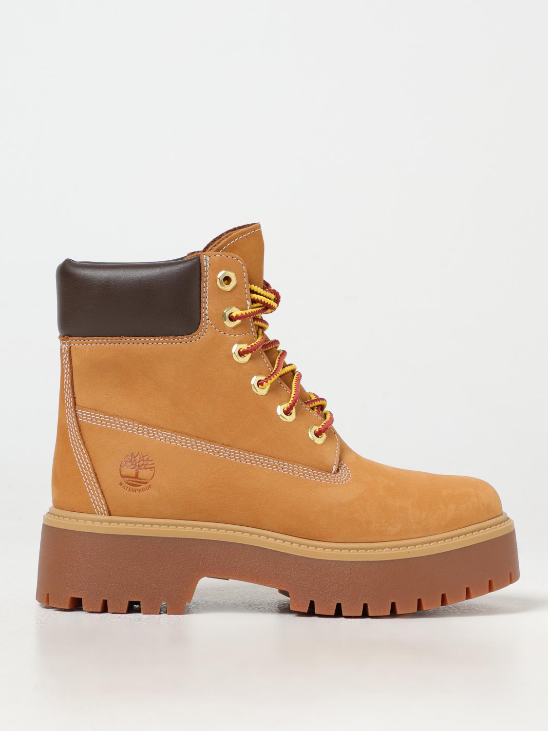 Timberland Stone Street Premium Leather Boots In Braun