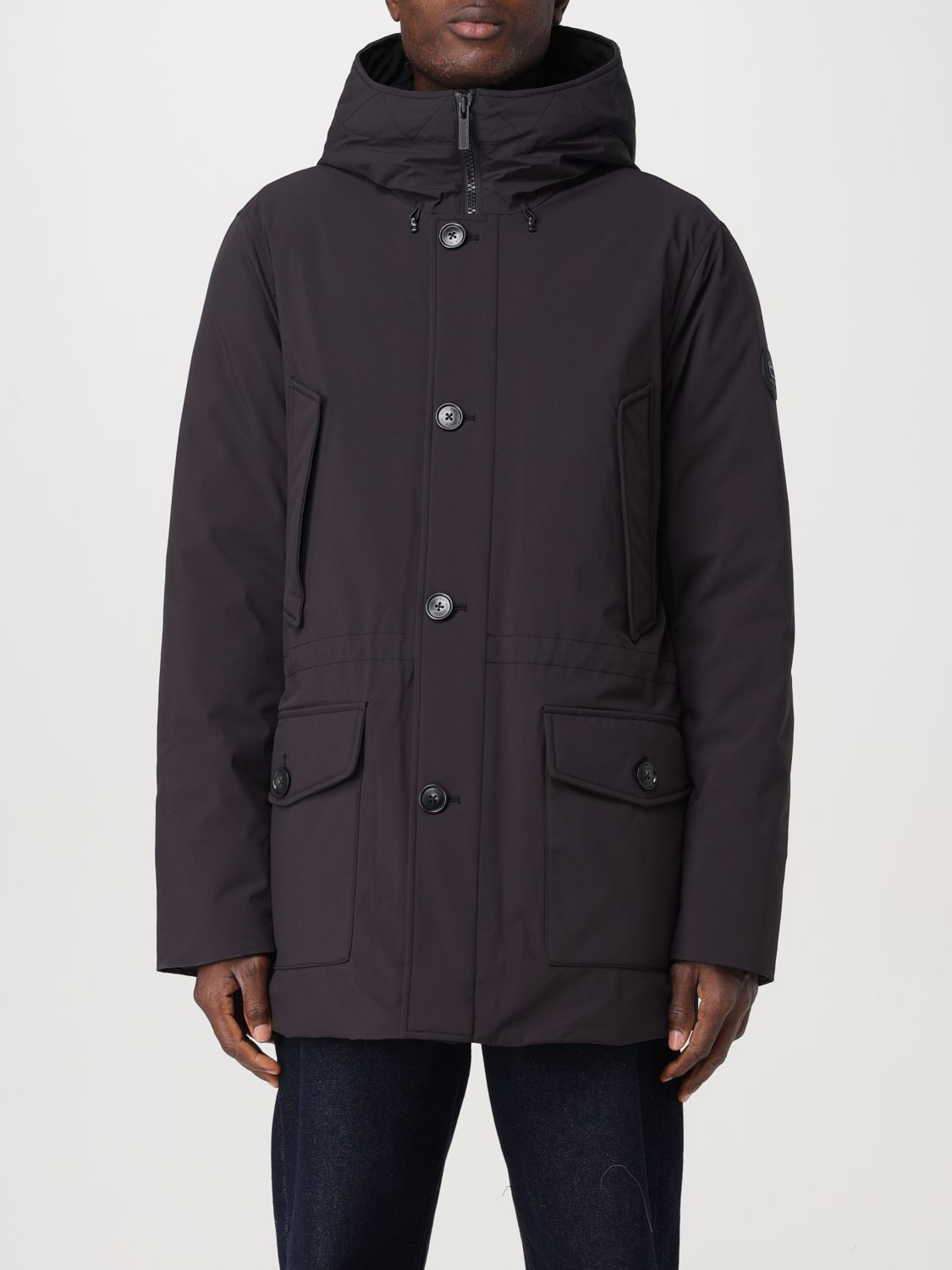 Shop Woolrich Jacket  Men Color Black In Schwarz