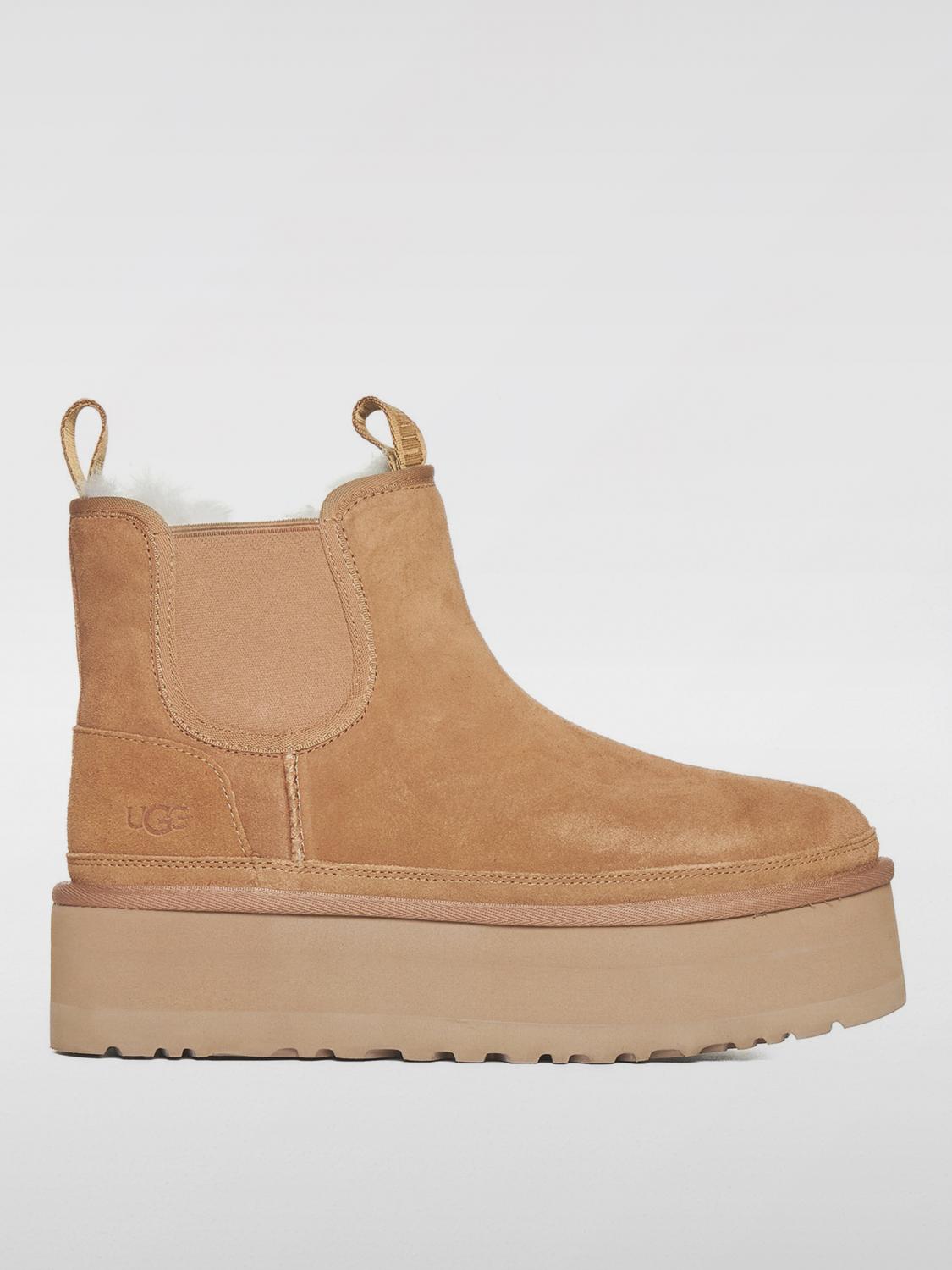 Ugg Neumel Platform Suede Chelsea Boots In Haselnuss