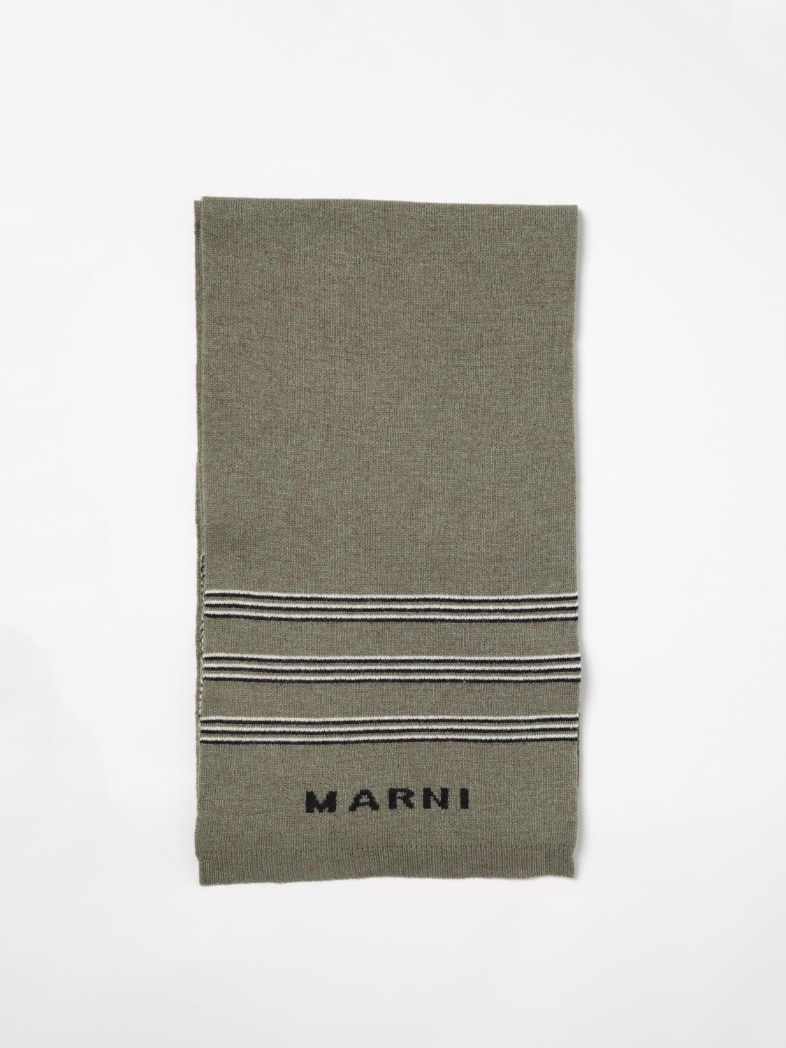 Shop Marni Boy's Scarf  Kids Color Green In Grün