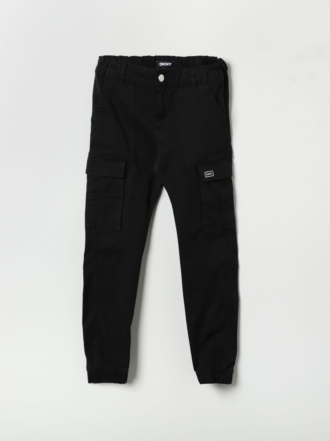 Shop Dkny Pants  Kids Color Black In Schwarz