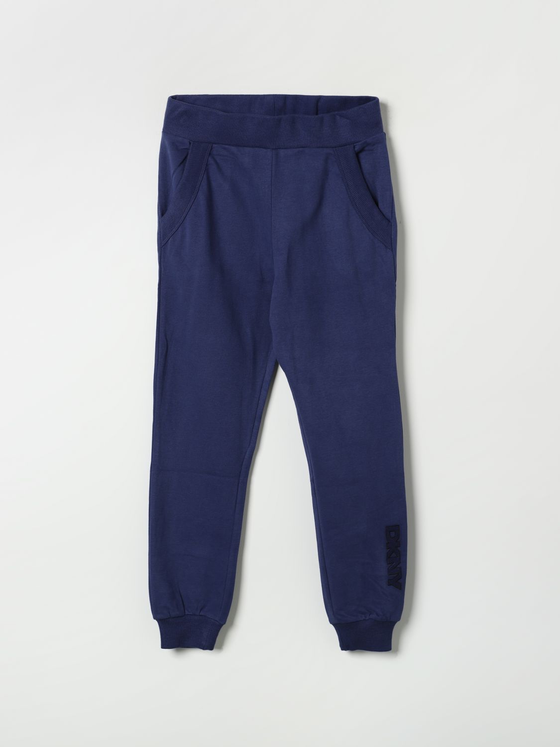 Shop Dkny Pants  Kids Color Blue In Blau